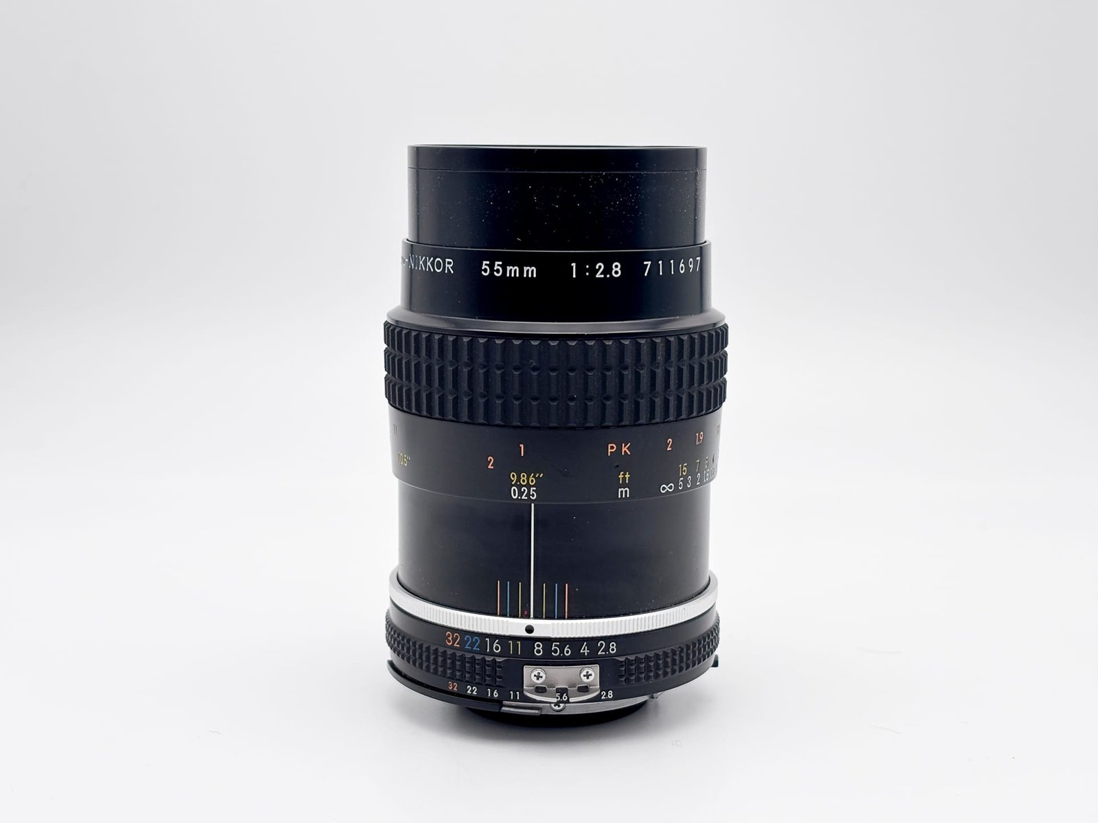 CLA'd " MINT " Nikon Ai-s AIS Micro Nikkor 55mm f/2.8 MF Macro Lens w